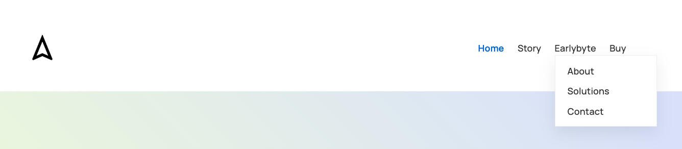 Live Carrd navbar template preview